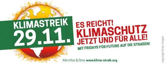 Klimastreik 22.,25.,27., 28.11.