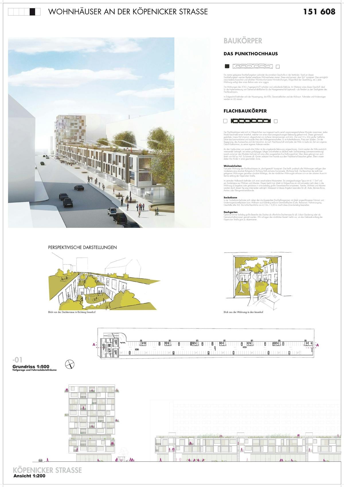 Ergebnis Neubau Eines Wohnhochhauses Und Vier Weite Competitionline