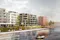 Blick über den Berlin-Spandauer Schifffahrtskanal auf das "Haus am Wasser"; léonwohlhage Architekten; Visualisierung: bloom images