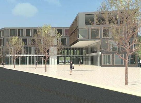 Ergebnis Neubau Eines Dienstleistungszentrums Der D Competitionline