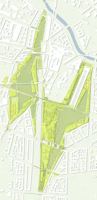 Gesamtentwurf Park auf dem Gleisdreieck