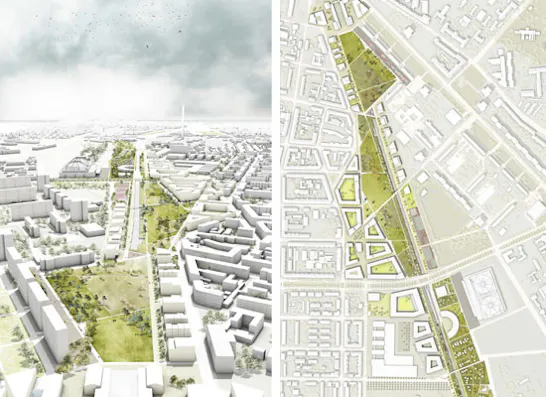LOIDL / WESSENDORF Flugperspektive und Lageplan