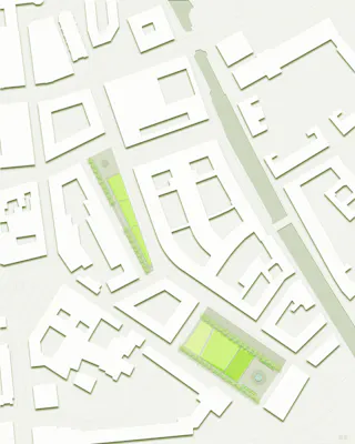 Zwei Parks, ein Bild