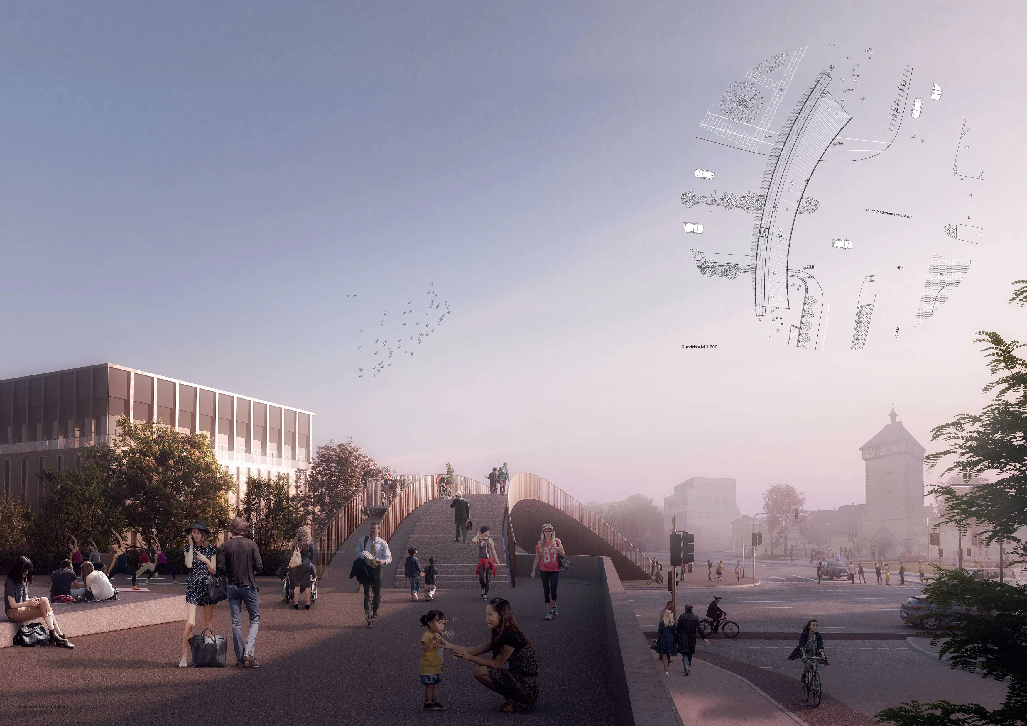 Ergebnis Neubau Einer Fussganger Und Radfahrerbr Competitionline