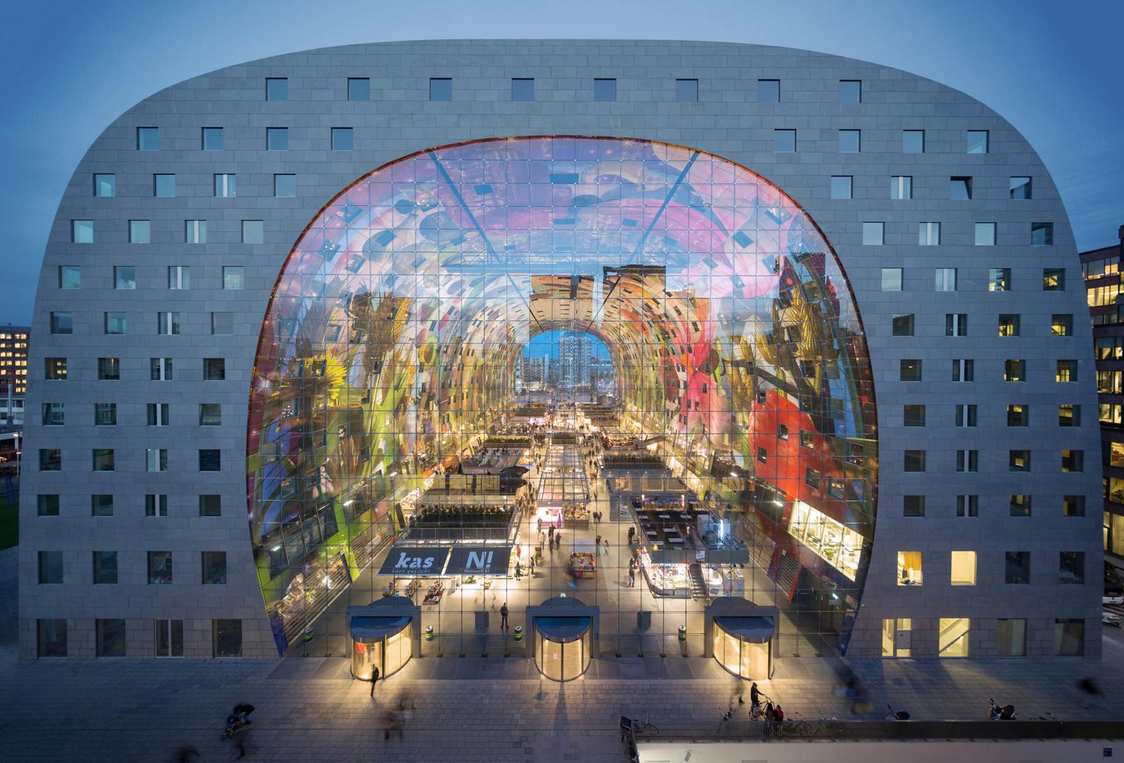 Die Markthalle Rotterdam entstand nach Plänen des Büros MVRDV.